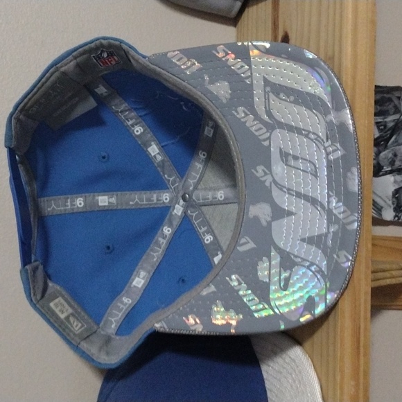 Detroit Lions New Era 9 Fifty Snapback OSFA Hawaii Blue - Picture 6 of 8